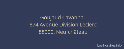 Goujaud Cavanna