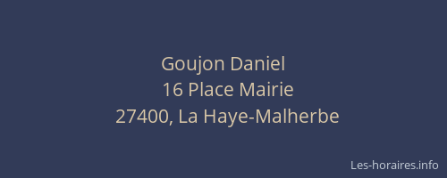 Goujon Daniel