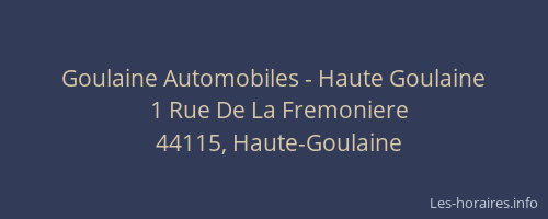 Goulaine Automobiles - Haute Goulaine