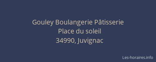 Gouley Boulangerie Pâtisserie