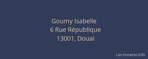 Goumy Isabelle