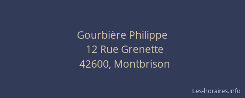 Gourbière Philippe