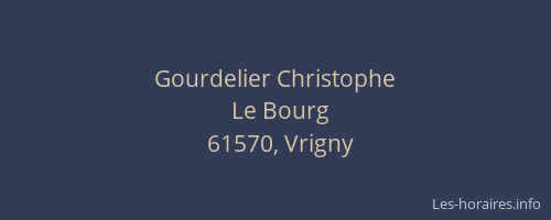 Gourdelier Christophe