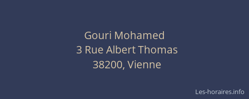 Gouri Mohamed