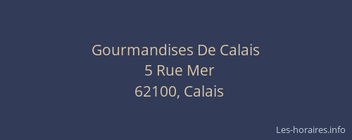 Gourmandises De Calais