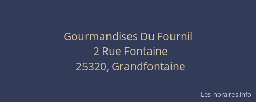 Gourmandises Du Fournil