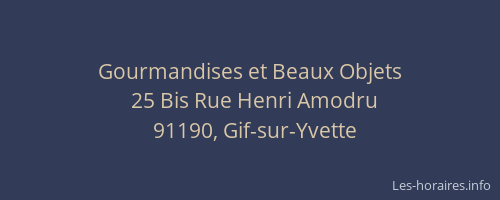 Gourmandises et Beaux Objets