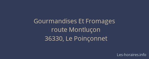 Gourmandises Et Fromages