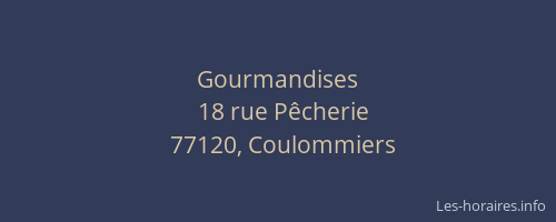 Gourmandises