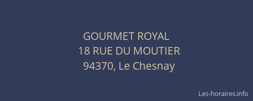 GOURMET ROYAL
