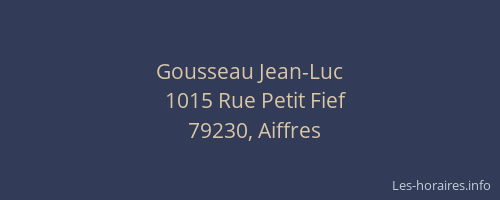 Gousseau Jean-Luc