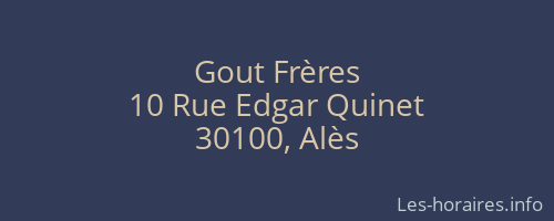 Gout Frères