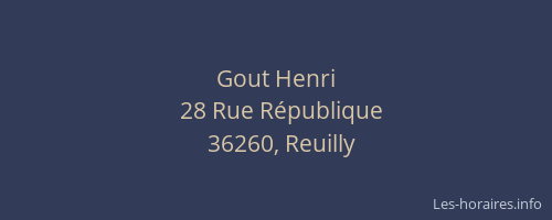 Gout Henri