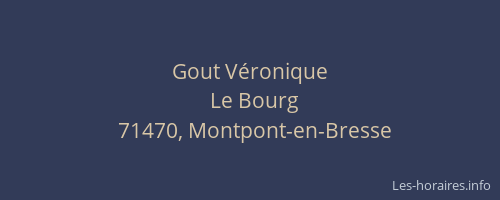Gout V&eacute;ronique