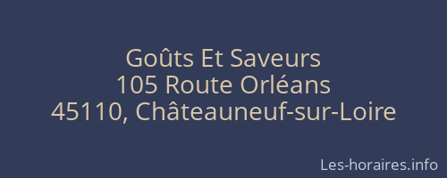 Goûts Et Saveurs