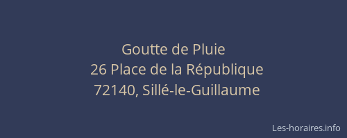 Goutte de Pluie