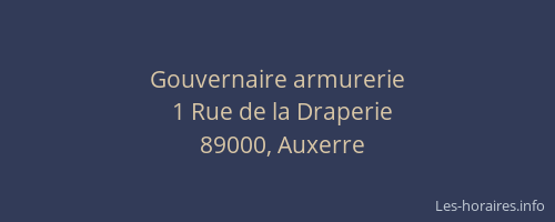Gouvernaire armurerie