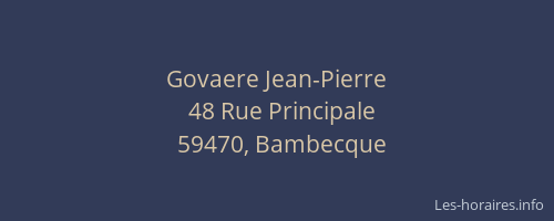 Govaere Jean-Pierre