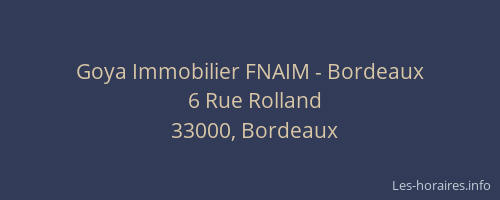 Goya Immobilier FNAIM - Bordeaux