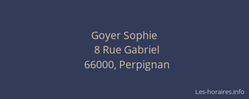 Goyer Sophie