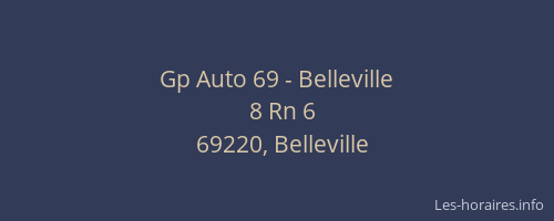 Gp Auto 69 - Belleville