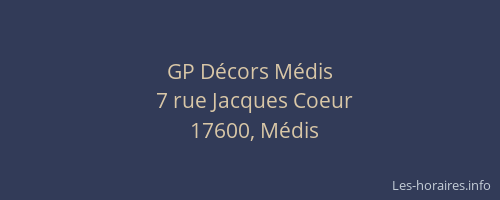 GP D&eacute;cors M&eacute;dis
