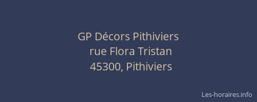 GP D&eacute;cors Pithiviers