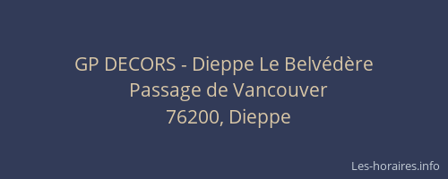 GP DECORS - Dieppe Le Belvédère