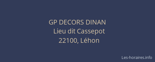 GP DECORS DINAN