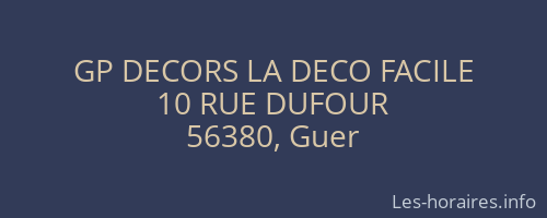 GP DECORS LA DECO FACILE