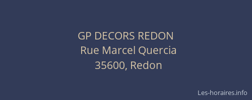 GP DECORS REDON
