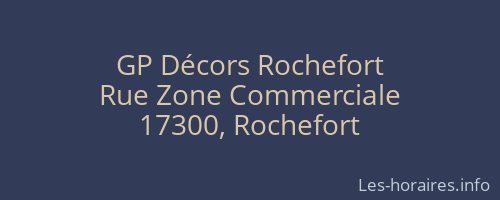 GP Décors Rochefort