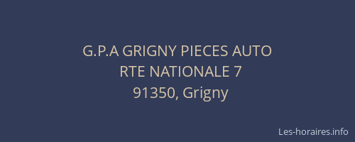G.P.A GRIGNY PIECES AUTO
