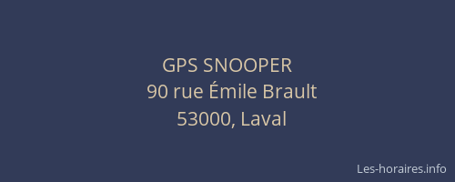 GPS SNOOPER
