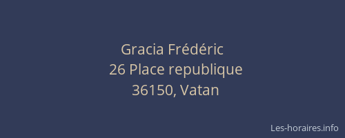 Gracia Fr&eacute;d&eacute;ric