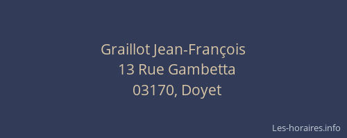 Graillot Jean-François