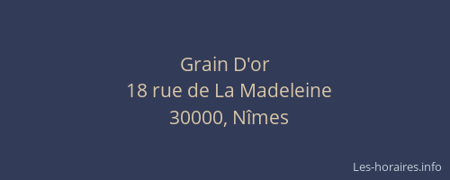 Grain D'or