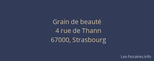 Grain de beauté