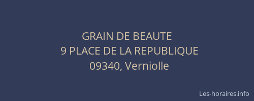 GRAIN DE BEAUTE
