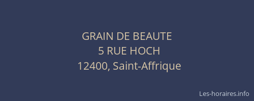 GRAIN DE BEAUTE