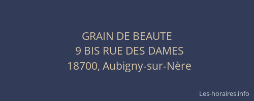 GRAIN DE BEAUTE