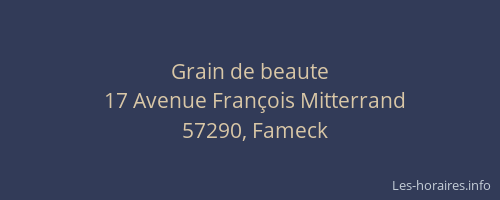 Grain de beaute