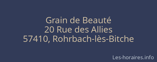Grain de Beauté