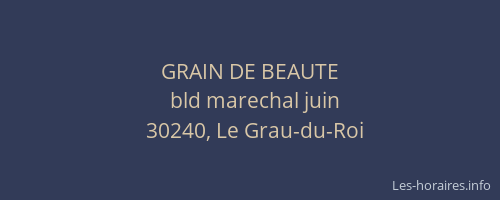 GRAIN DE BEAUTE