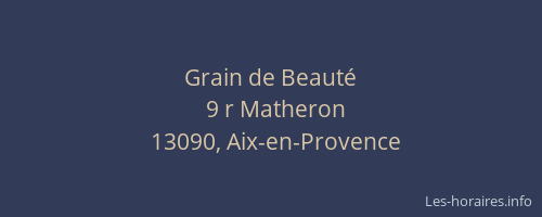 Grain de Beauté