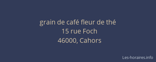 grain de caf&eacute; fleur de th&eacute;