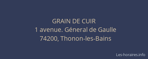 GRAIN DE CUIR