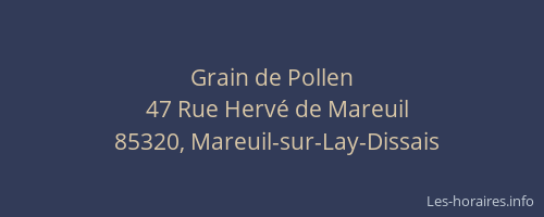 Grain de Pollen
