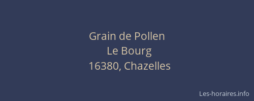 Grain de Pollen