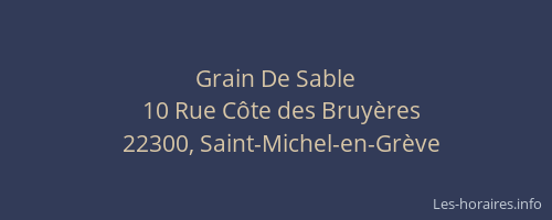 Grain De Sable